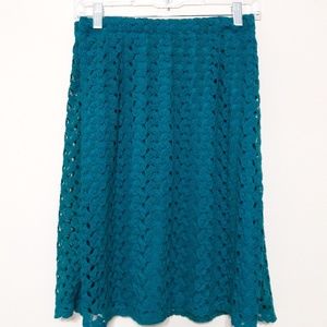 NWOT Cato Woman Lace Overlay Skirt